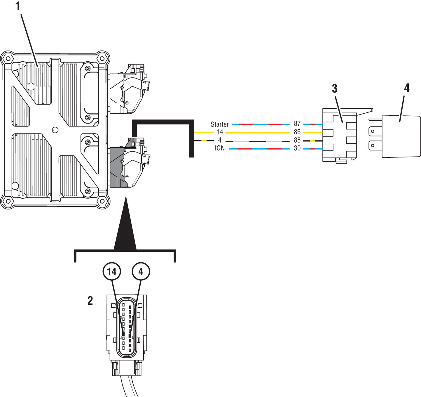 Fault Code 120 Start Enable Relay (TRTS0960)